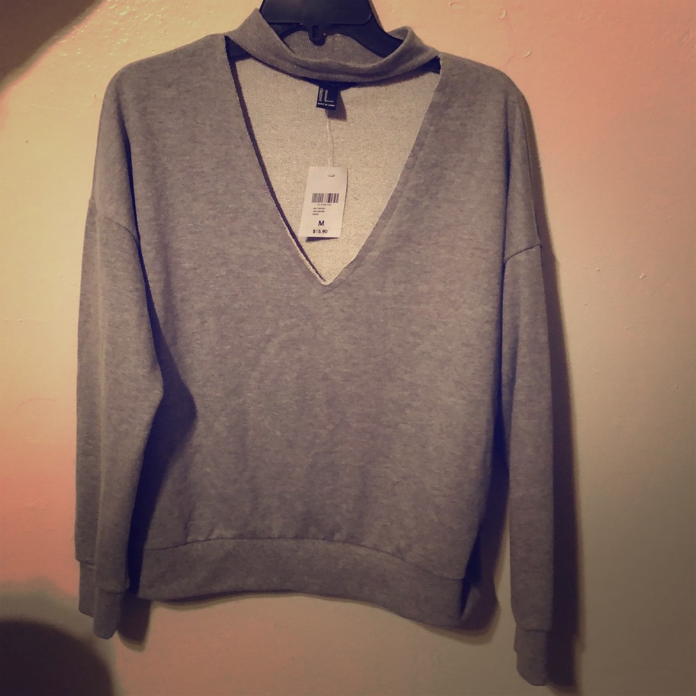 FOREVER 21 GREY SWEATER!!!